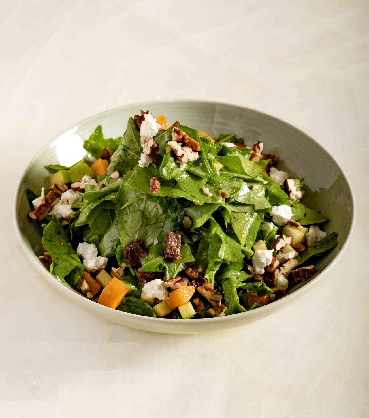 الجرجير مع البطاطا الحلوة